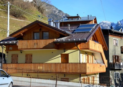 Edificio sito in Fr. di Valle, San Pietro di Cadore, rima della ristrutturazione